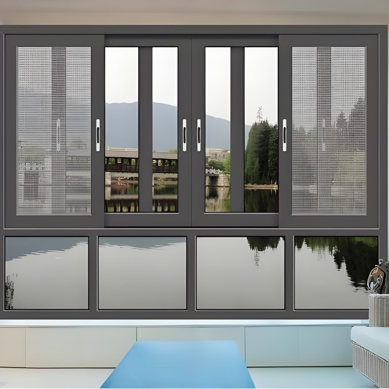 Single and double glazed aluminum alloy sliding window