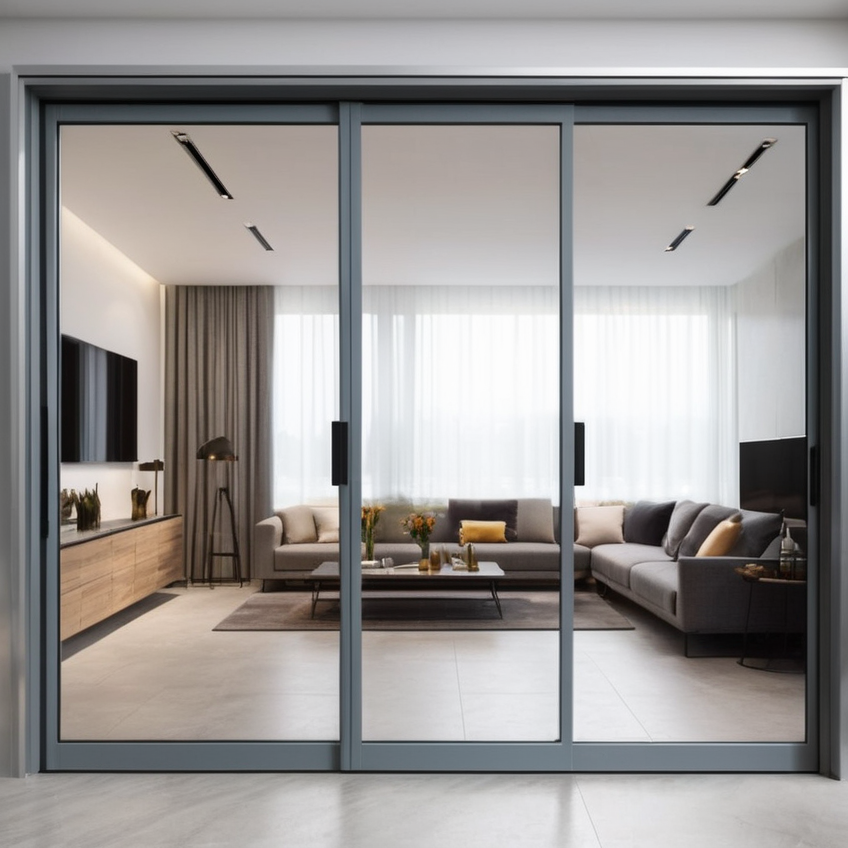 Create small spaces with sliding doors and folding windows