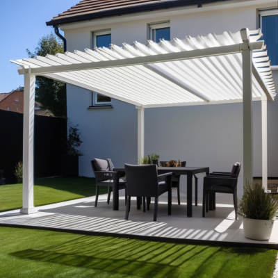 Garden Shade Electric Blinds Outdoor Aluminum Pergola