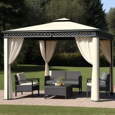 Outdoor Patio Hardtop Garden Waterproof Gazebo